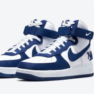 Nike Air Force 1 Midtop EMB ‘Dodgers’ MLB White Royal Blue